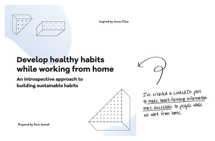 Creative Chronicles Fariz - WFH Healthy-habits